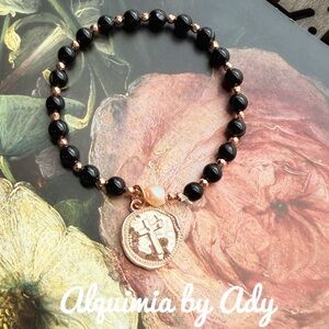 Alquimia Black and Gold Bracelet